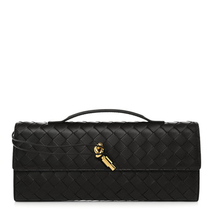 Bottega Veneta Nappa Intrecciato Long Andiamo Top Handle Clutch Fondant 1 of 7