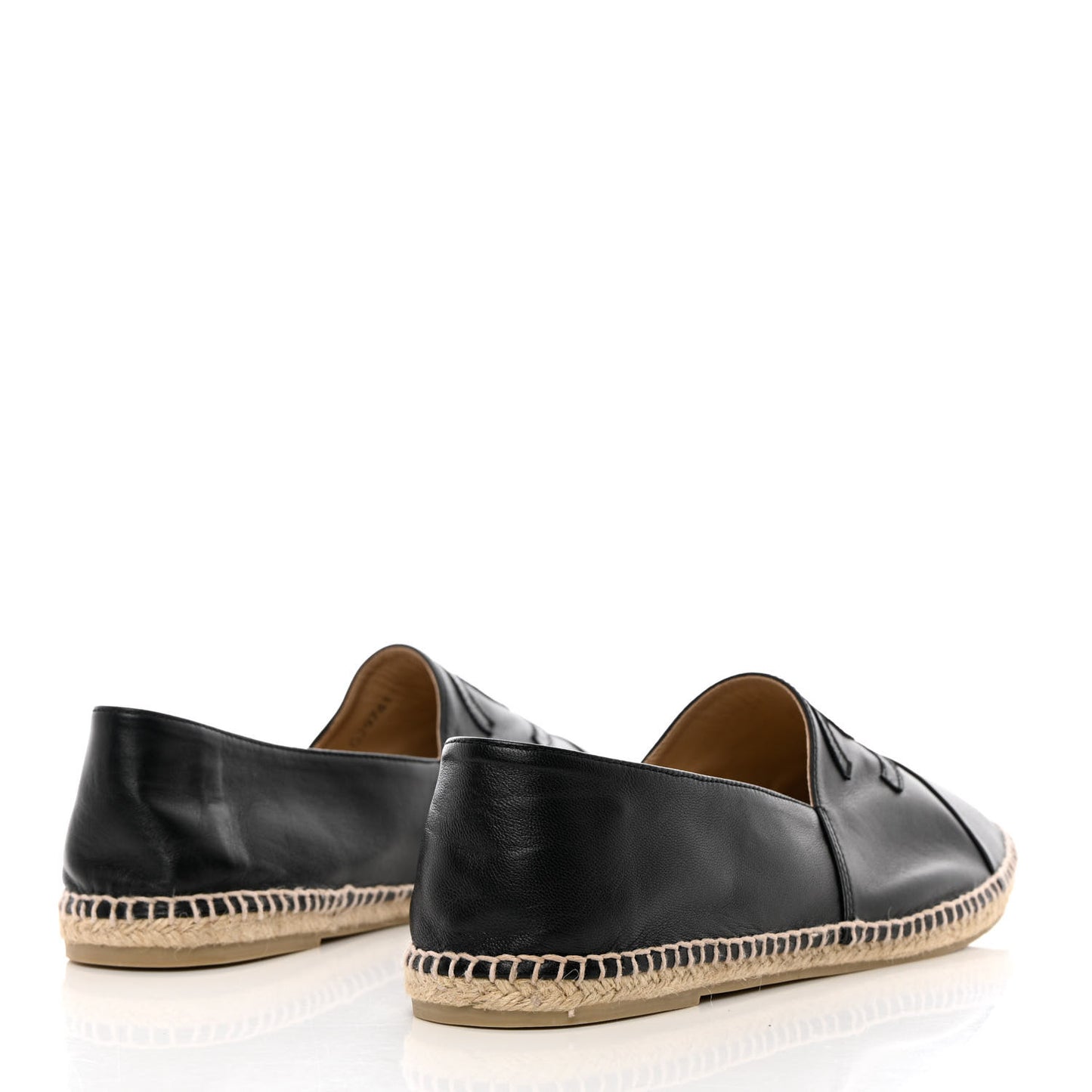 Lambskin CC Mens Espadrilles 45 Black