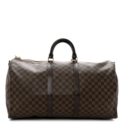Louis Vuitton Damier Ebene Keepall Bandouliere 55 1 of 10