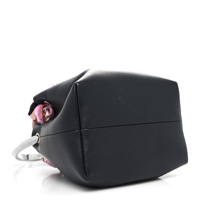 Jimmy Choo Calfskin Scarf Bon Bon Bag Bucket Bag Black 4 of 10