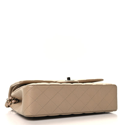 Chanel Iridescent Caviar Quilted Medium Double Flap Dark Beige 4 of 11