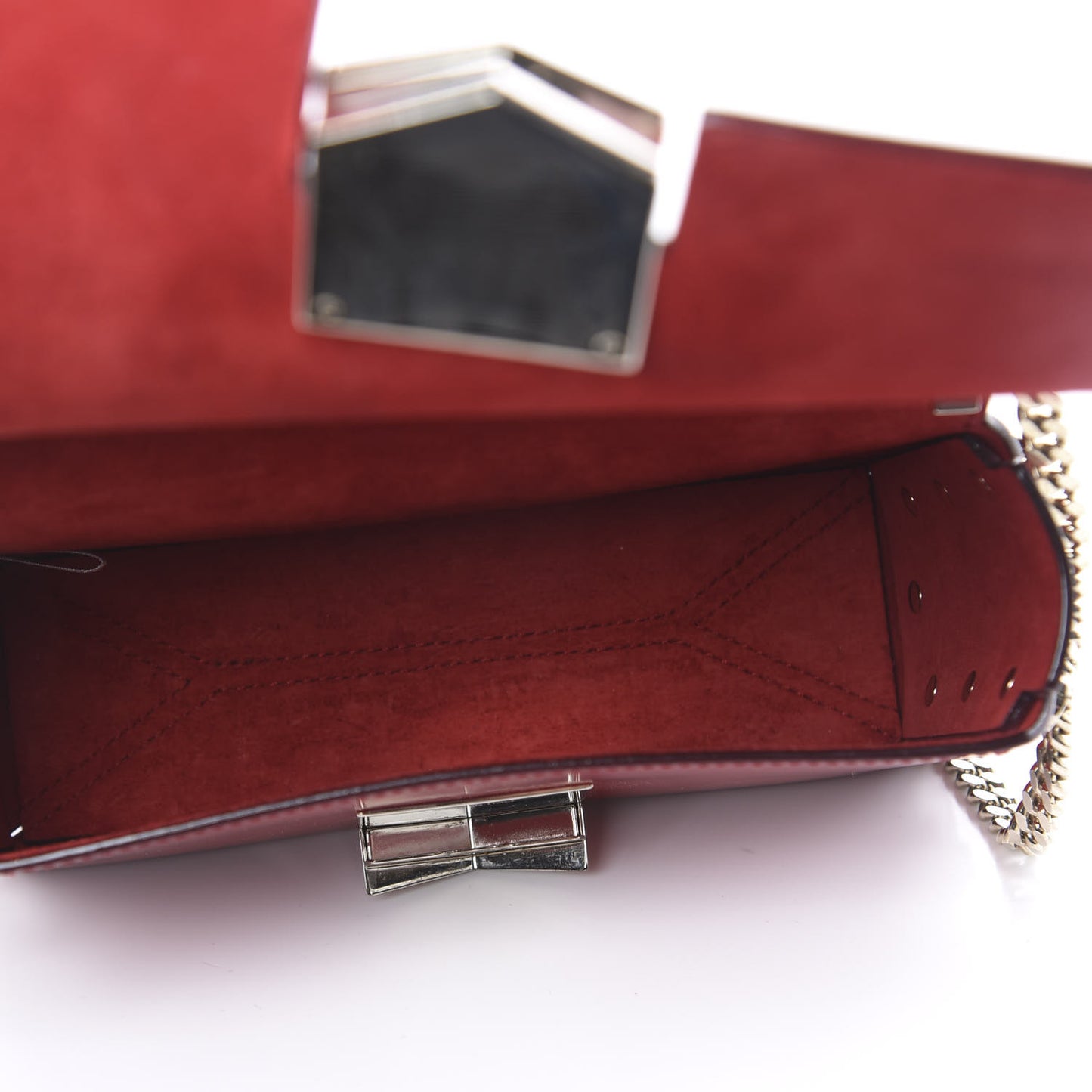 Spazzolato Lockett Petite Shoulder Bag Red