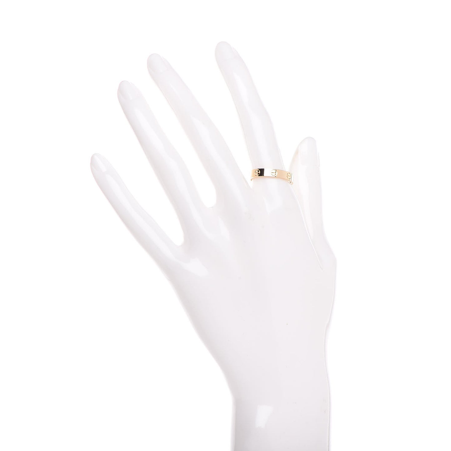 18K Yellow Gold 3.5mm LOVE Wedding Band Ring 55 7.25