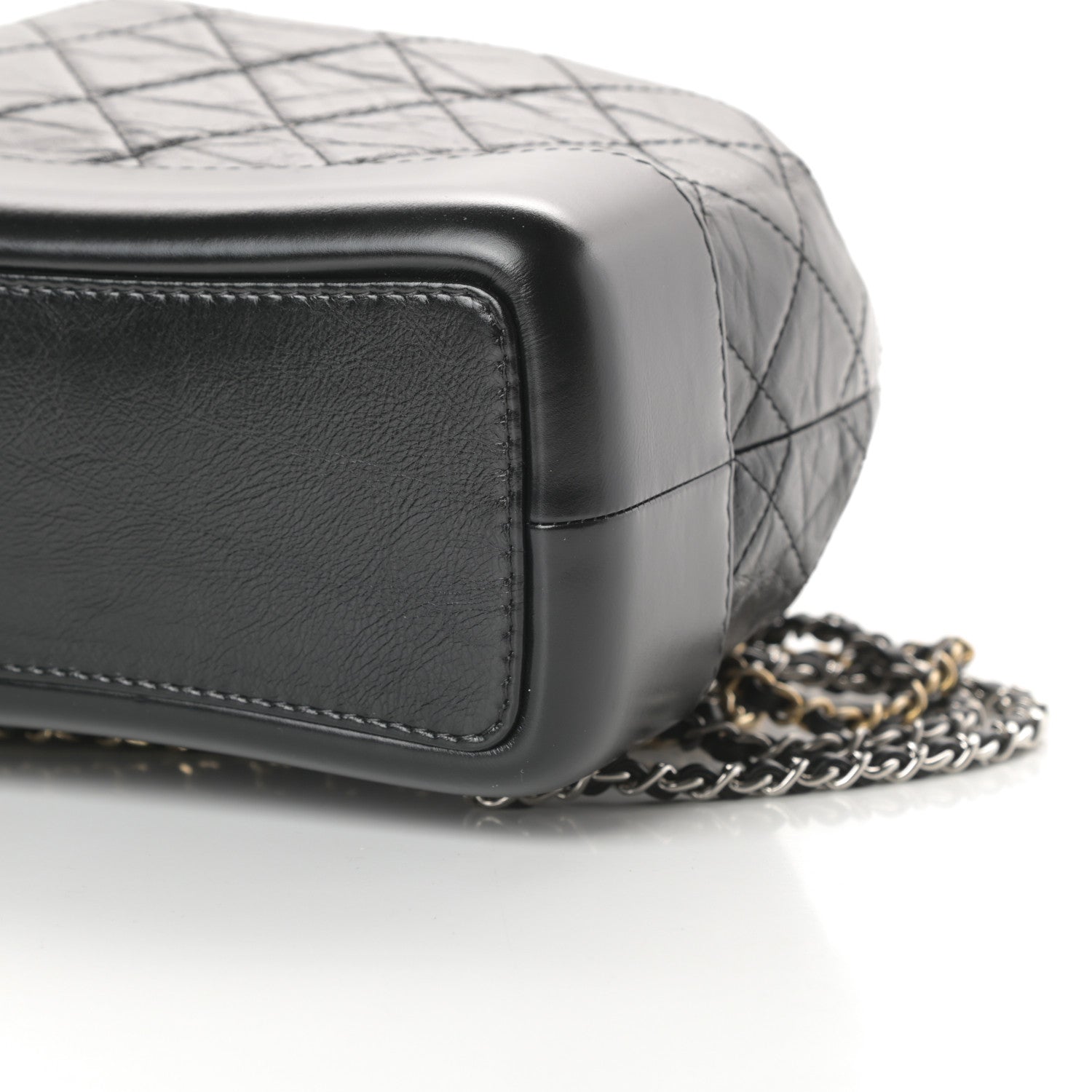 Chanel Aged Calfskin Quilted Small Gabrielle Backpack Black 10 of 11