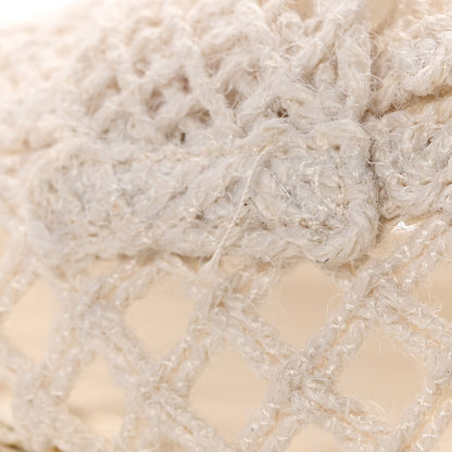 Chanel Raffia Braided CC Mocassin Loafers 41 White 11 of 15