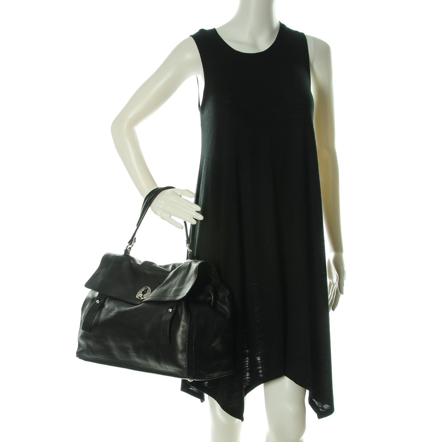 Calfskin Large Muse Two Black