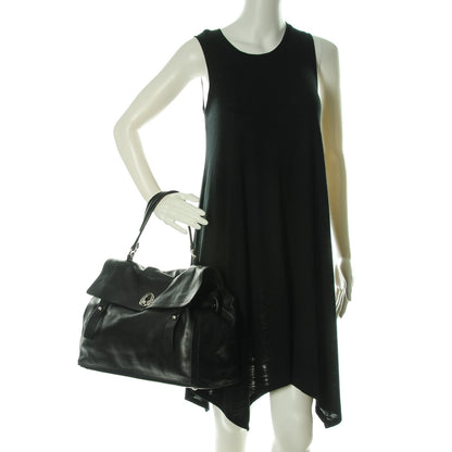 Saint Laurent Calfskin Large Muse Two Black 2 of 7