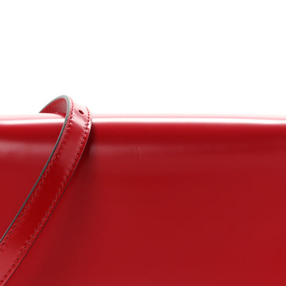 Prada Spazzolato Flap Shoulder Bag Scarlatto 7 of 10