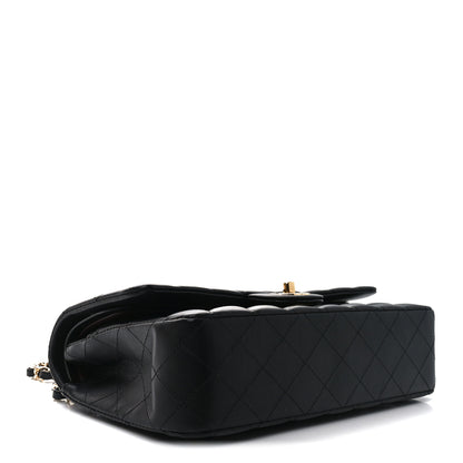 Chanel Lambskin Quilted Medium Double Flap Black 4 of 11