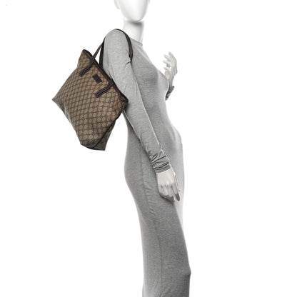 Gucci GG Supreme Monogram Medium Zippered Shopping Tote Dark Brown 2 of 18