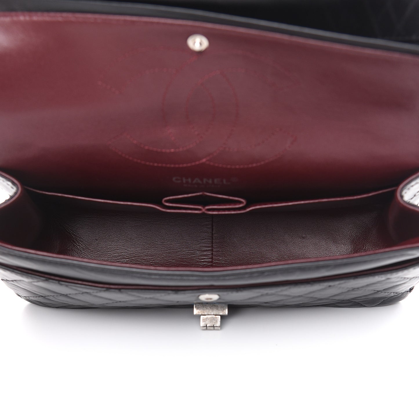 Aged Calfskin Quilted 2.55 Reissue 226 Flap Black