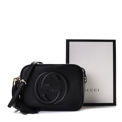 Gucci Pebbled Calfskin Small Soho Disco Bag Black 7 of 7