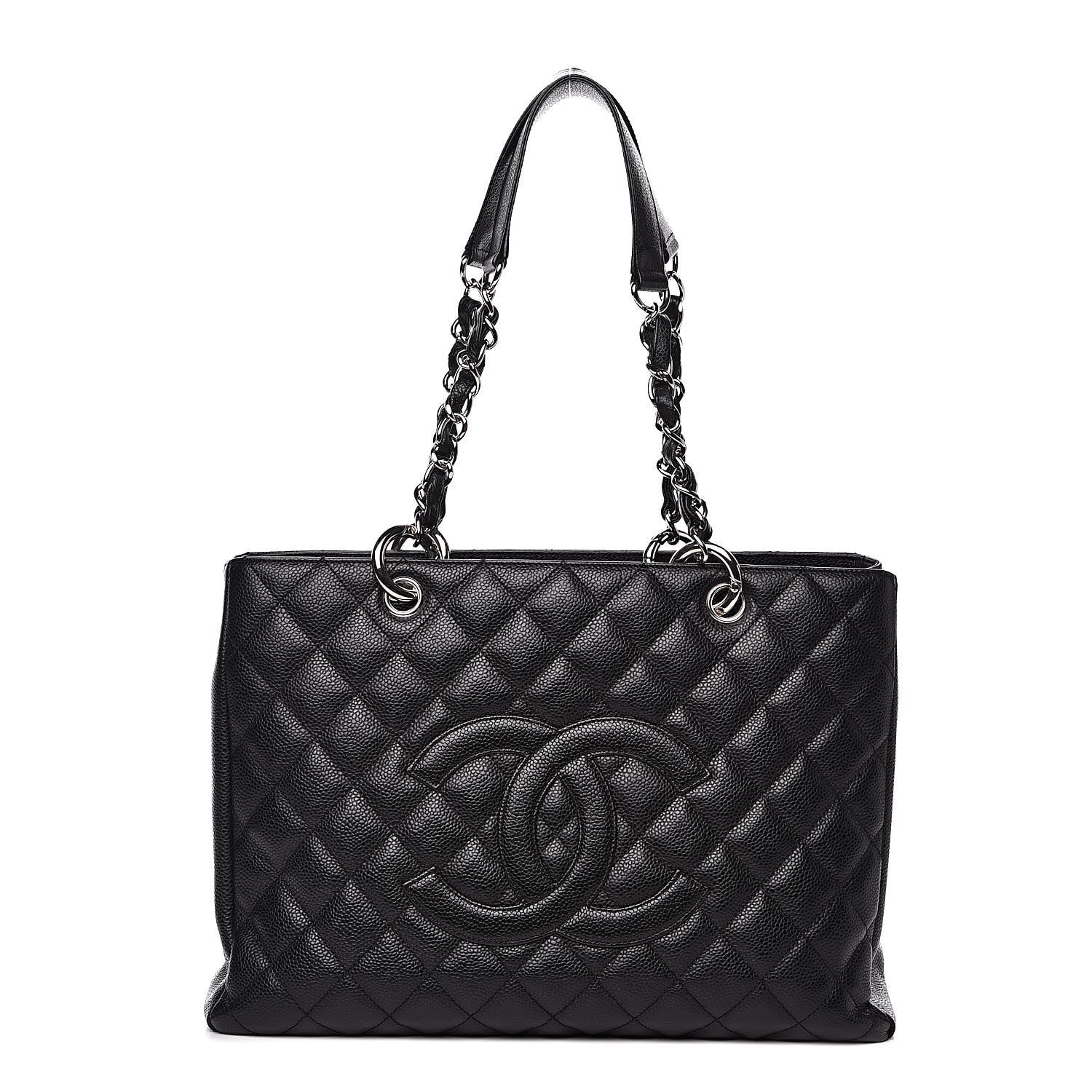 Chanel Caviar Quilted Grand Shopping Tote GST Black 1 of 16
