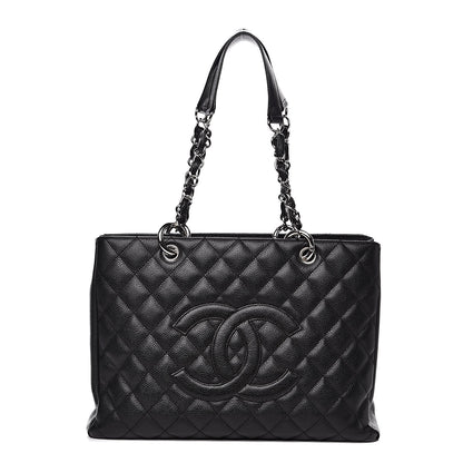 Chanel Caviar Quilted Grand Shopping Tote GST Black 1 of 16