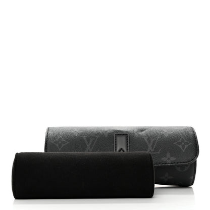 Louis Vuitton Monogram Eclipse 3 Watch Travel Case 3 of 9