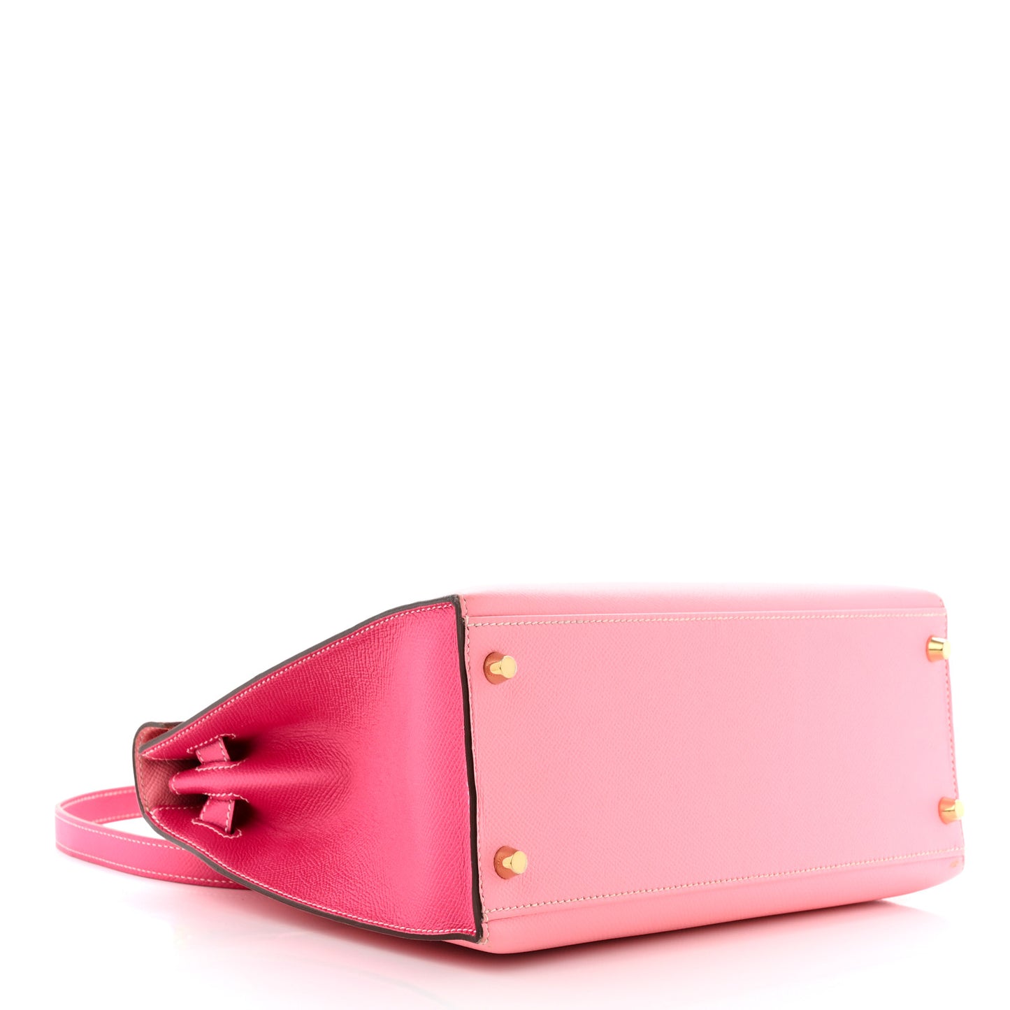 Epsom Bi-Color Horseshoe Kelly Sellier 28 Rose Confetti Rose Tyrien