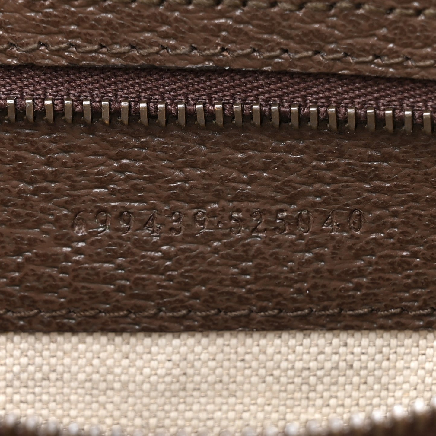 GG Supreme Monogram Textured Dollar Calfskin Web Ophidia Wristlet Shoulder Bag Beige Ebony New Acero