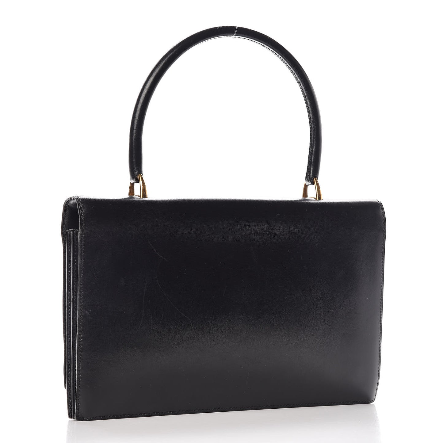 Box Top Handle Bag Black