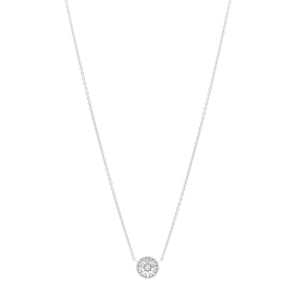 Christian Dior 18K White Gold Diamond Rose Des Vents Necklace 1 of 4