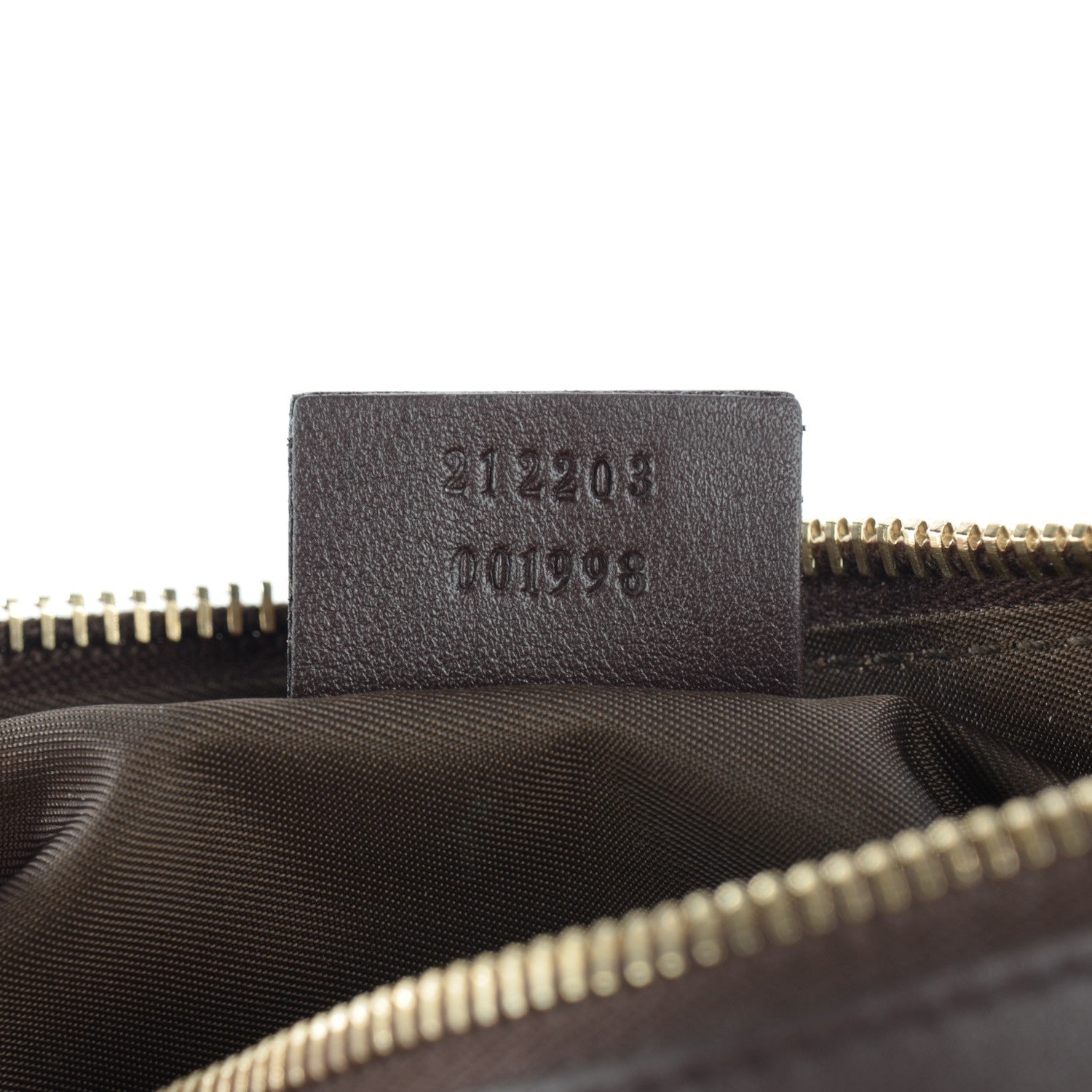 Gucci Guccissima Signature New Britt Wristlet Chocolate 6 of 7