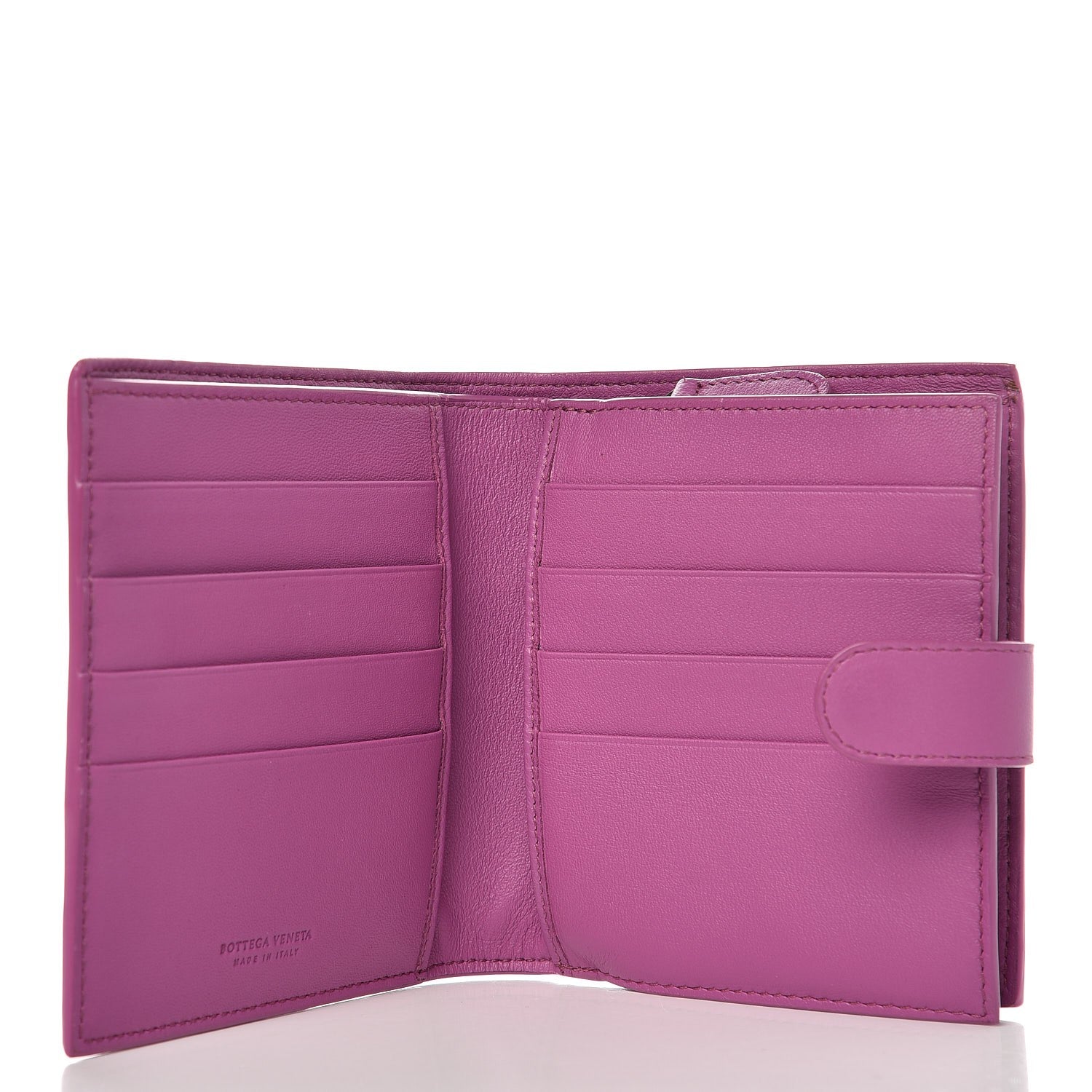 Bottega Veneta Nappa Intrecciato French Flap Wallet Peony 6 of 8