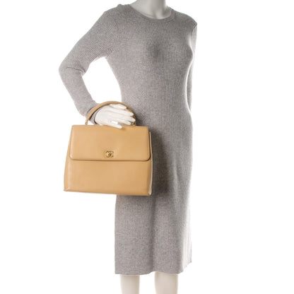 Chanel Caviar Jumbo Kelly Flap Bag Beige 2 of 10