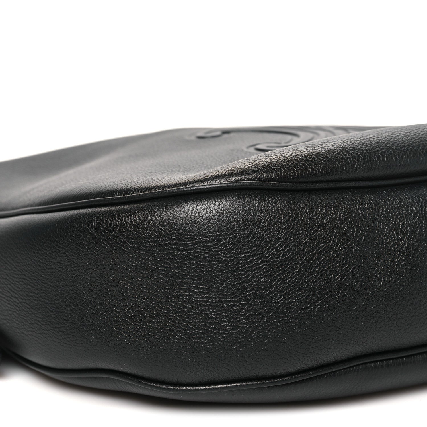 Celine Supple Calfskin Cuir Triomphe Medium Heloise Shoulder Bag Black 8 of 9
