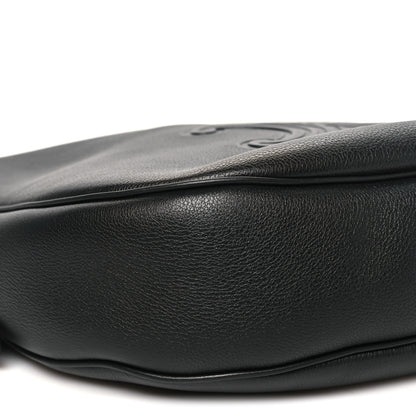 Celine Supple Calfskin Cuir Triomphe Medium Heloise Shoulder Bag Black 8 of 9