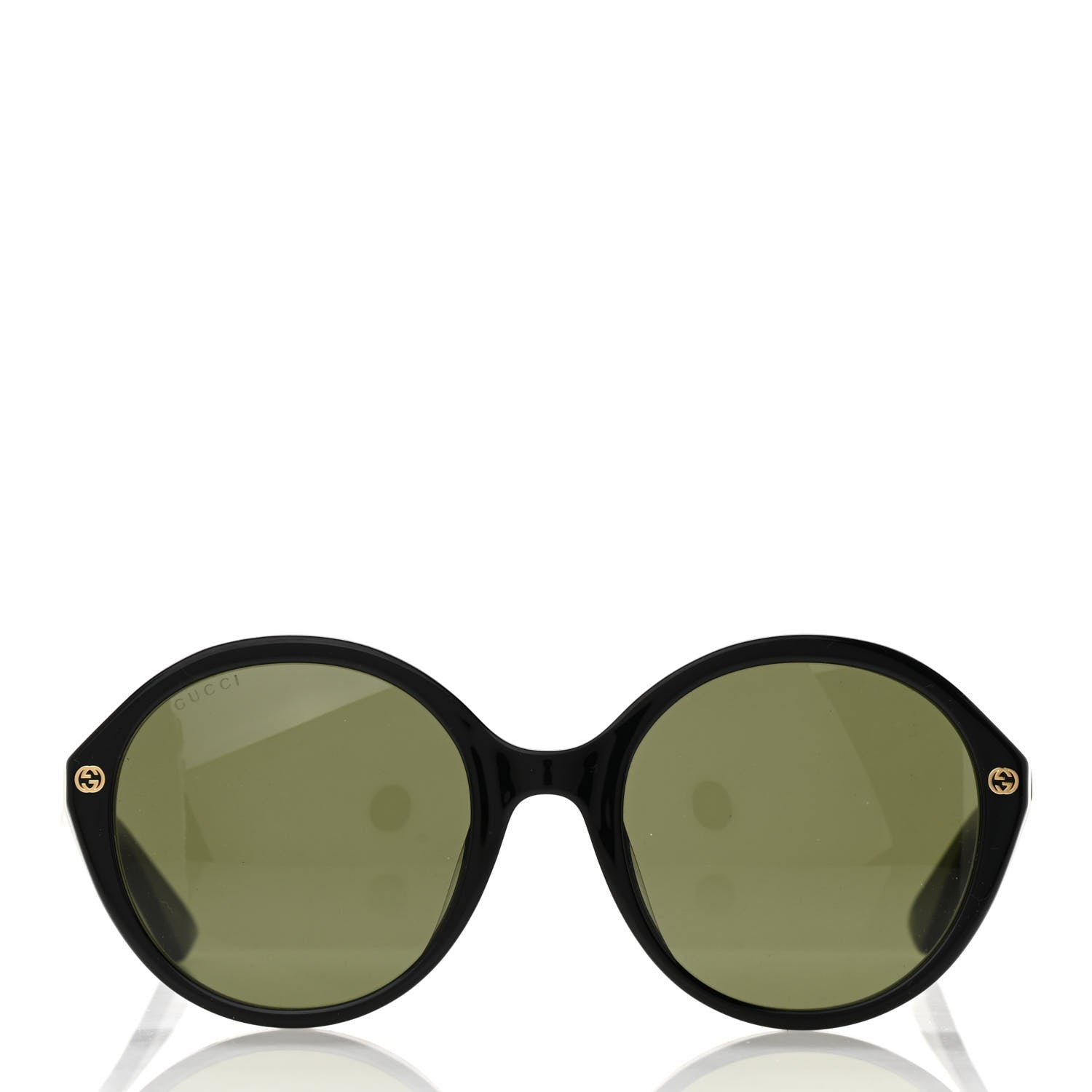 Gucci Acetate Round Sunglasses GG0023S Black 2 of 7