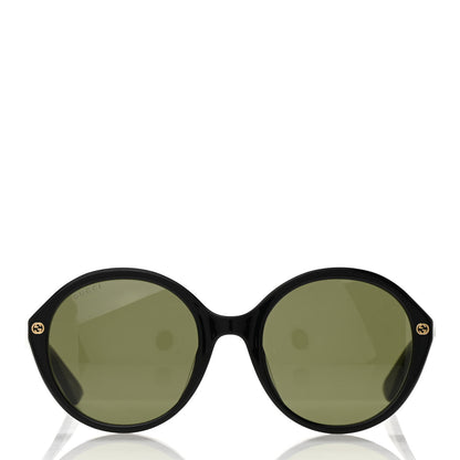 Gucci Acetate Round Sunglasses GG0023S Black 2 of 7