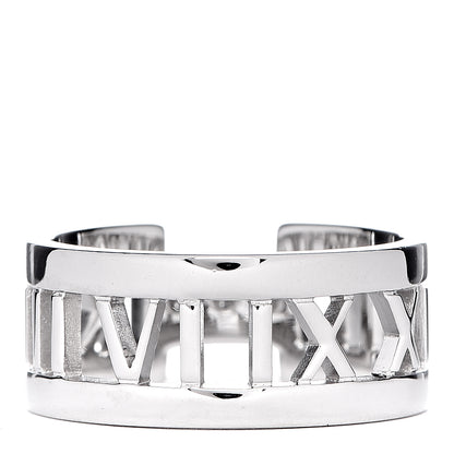 Tiffany 18K White Gold Diamond Open Atlas Ring 53 6.5 3 of 5