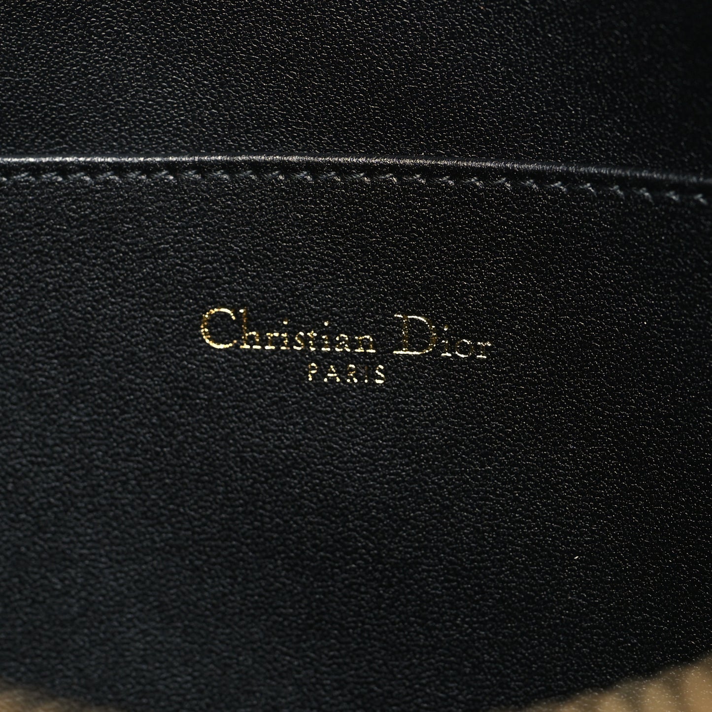 Supple Calfskin Cannage Large Caro Daily Pouch Black