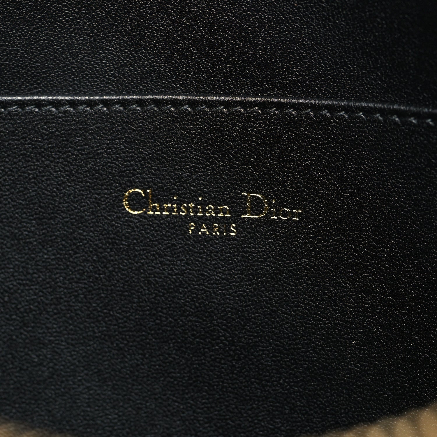 Christian Dior Supple Calfskin Cannage Large Caro Daily Pouch Black 6 of 10