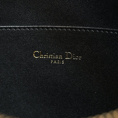 Christian Dior Supple Calfskin Cannage Large Caro Daily Pouch Black 6 of 10