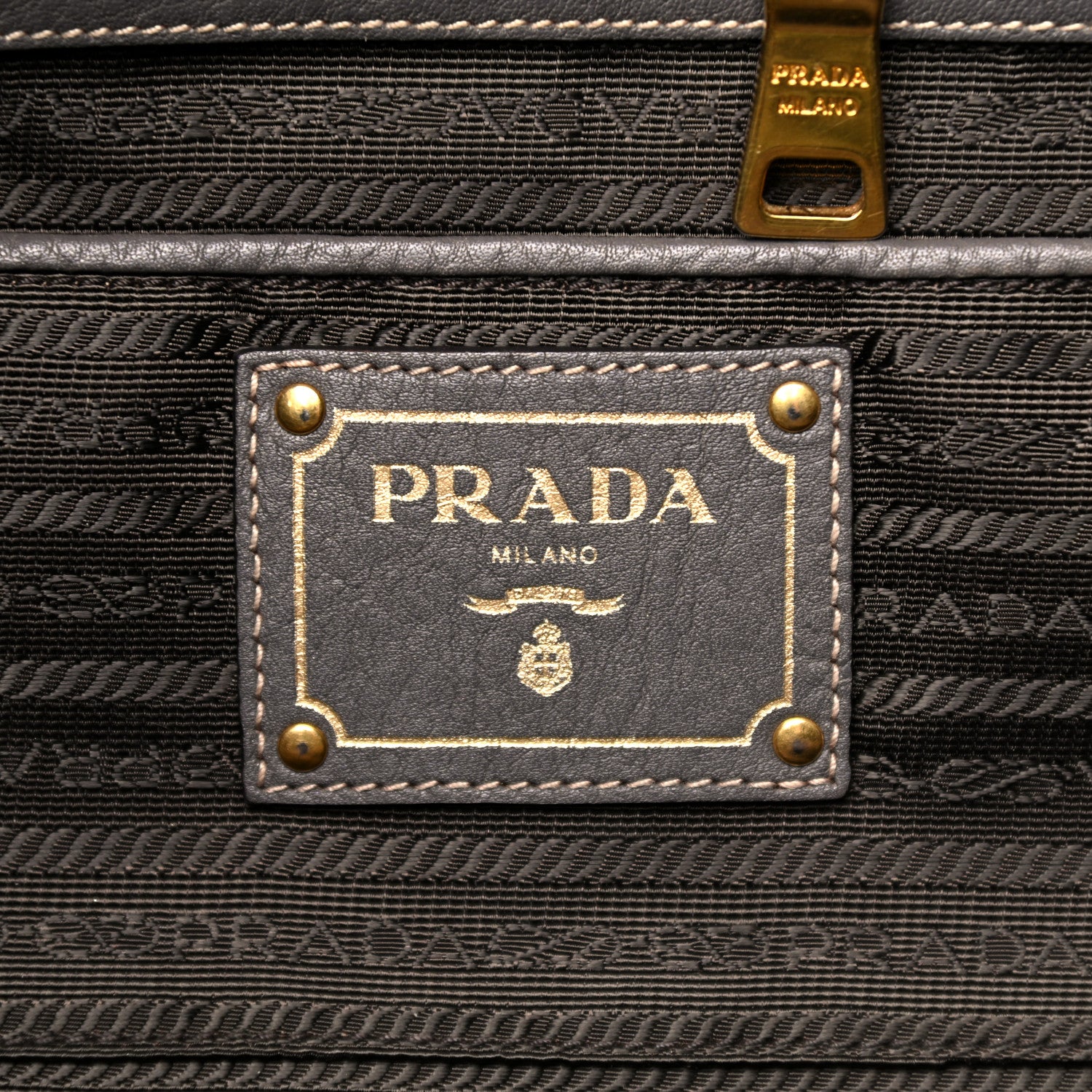 Prada Tessuto Nylon Logo Tote Green 6 of 16