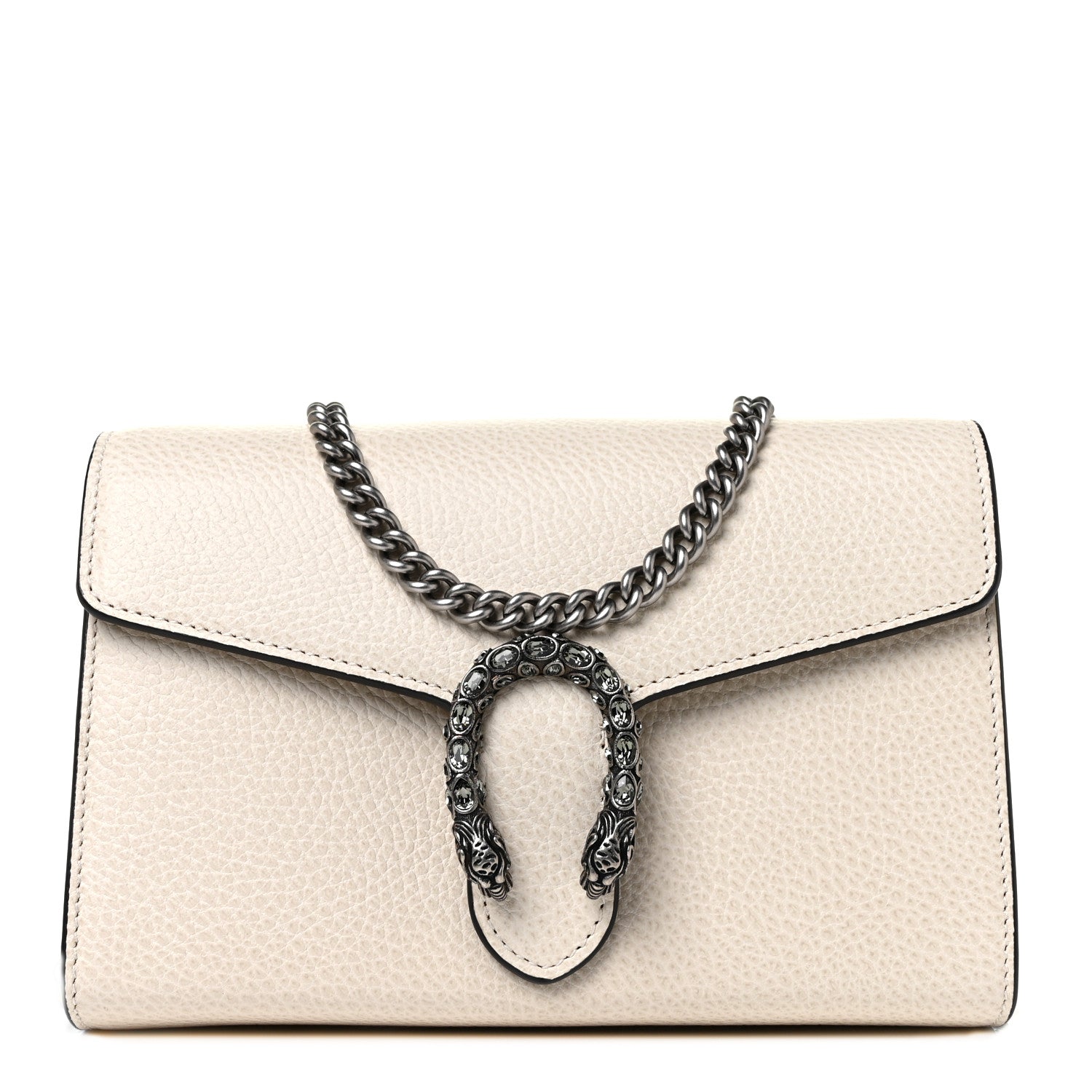 Gucci Dollar Calfskin Mini Dionysus Chain Wallet Mystic White 1 of 9