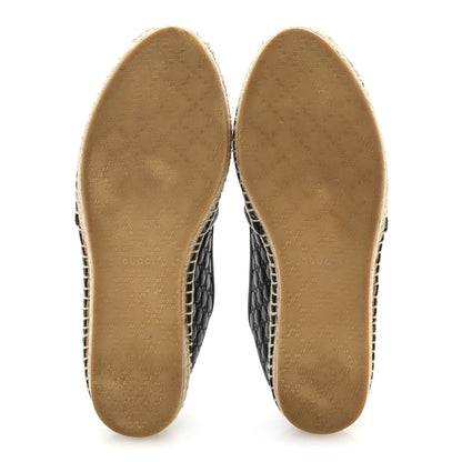 Gucci Microguccissima Signature Espadrilles 37.5 Black 6 of 10
