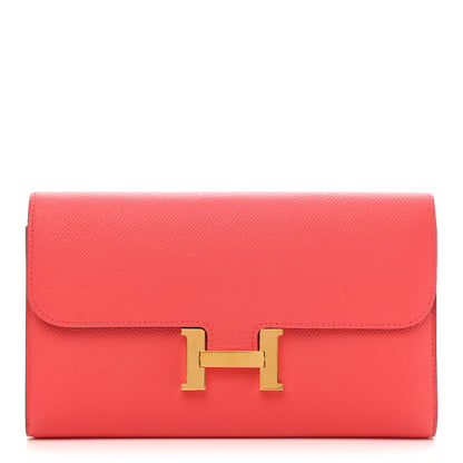 Hermes Epsom Constance Long Wallet Bougainvillea 1 of 7