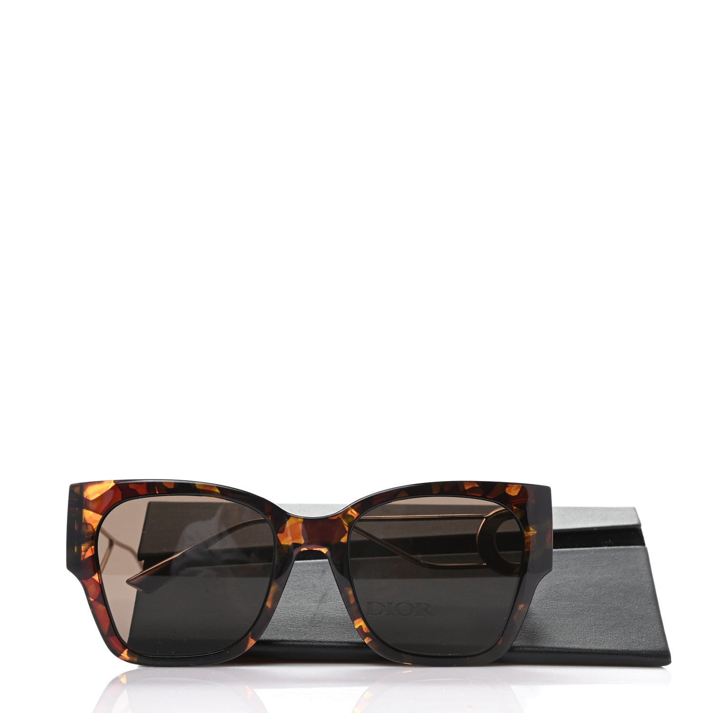 Rectangular 30 Montaigne 1 Sunglasses Tortoise