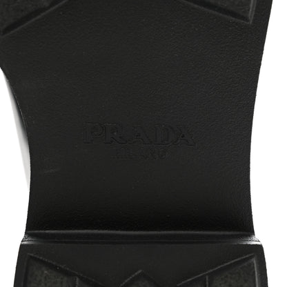 Prada Spazzolato Rois Monolith 55mm Derby Loafers 39.5 Black White 6 of 10