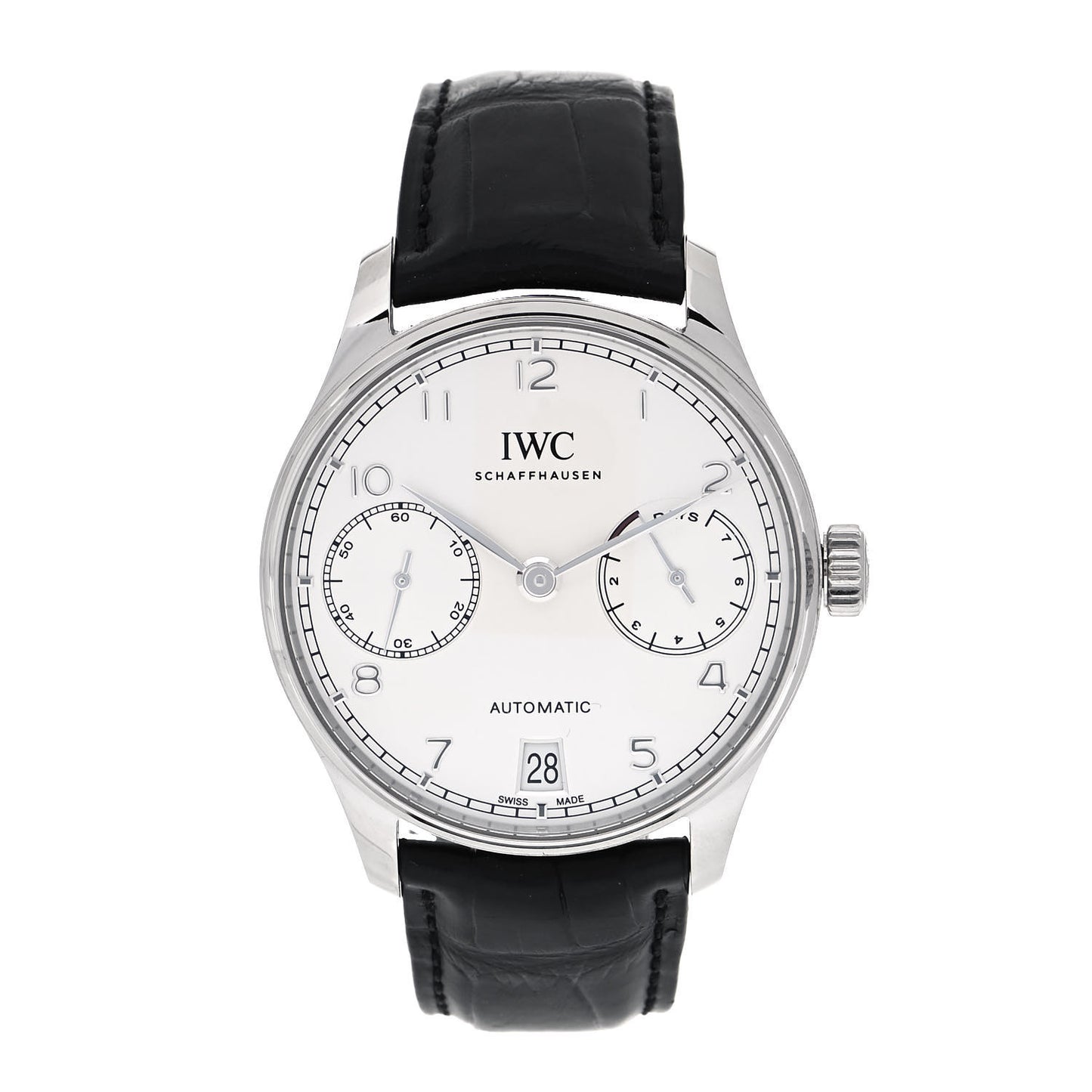 Stainless Steel Alligator 43mm Portofino Classic Automatic Watch IW500712