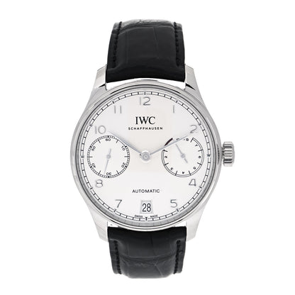 IWC Stainless Steel Alligator 43mm Portofino Classic Automatic Watch IW500712 1 of 5