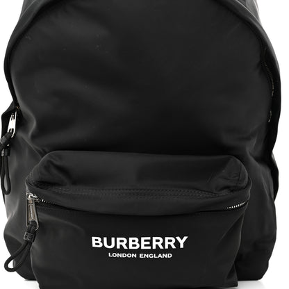 Burberry Nylon Logo Print Jett Backpack Black 7 of 9