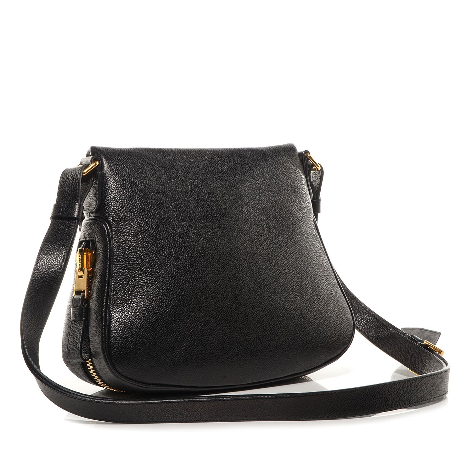 Tom Ford Grained Calfskin Medium Jennifer Crossbody Bag Black 3 of 8