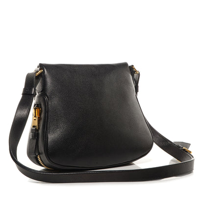 Tom Ford Grained Calfskin Medium Jennifer Crossbody Bag Black 3 of 8