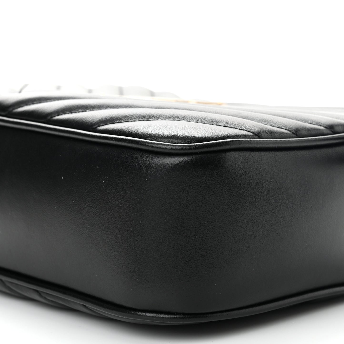 Calfskin Matelasse Monogram Lou Camera Bag Black