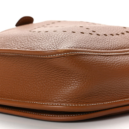 Hermes Taurillon Clemence Evelyne III PM Gold 8 of 11