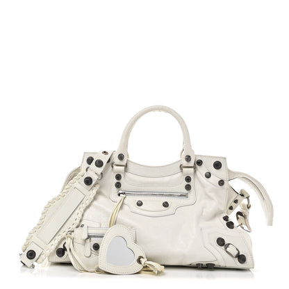 Balenciaga Agneau Arena Neo Cagole City Handbag Optic White 3 of 13