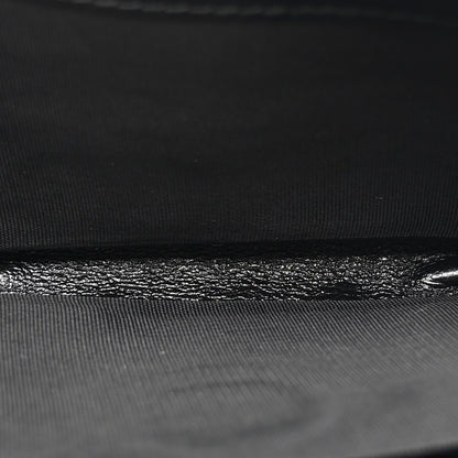 Gucci Vintage Effect Calfskin Matelasse Diagonal Torchon GG Marmont Zip Around Wallet Black Romantic Cherry 5 of 10