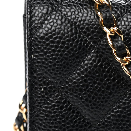 Chanel Caviar Quilted Wallet On Chain WOC Black 5 of 5